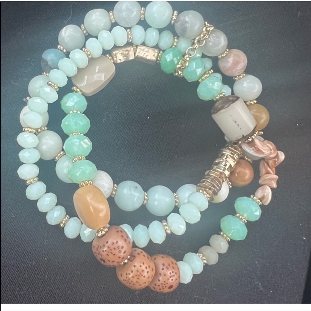 Jade Beaded Bracelet Set